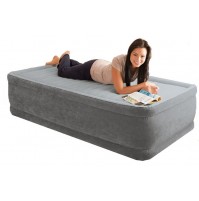 Materasso letto singolo airbed intex 64412 gonfiabile comfort con pompa